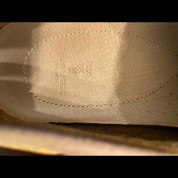 Ralph Lauren Bienne tan pull up leather shoe